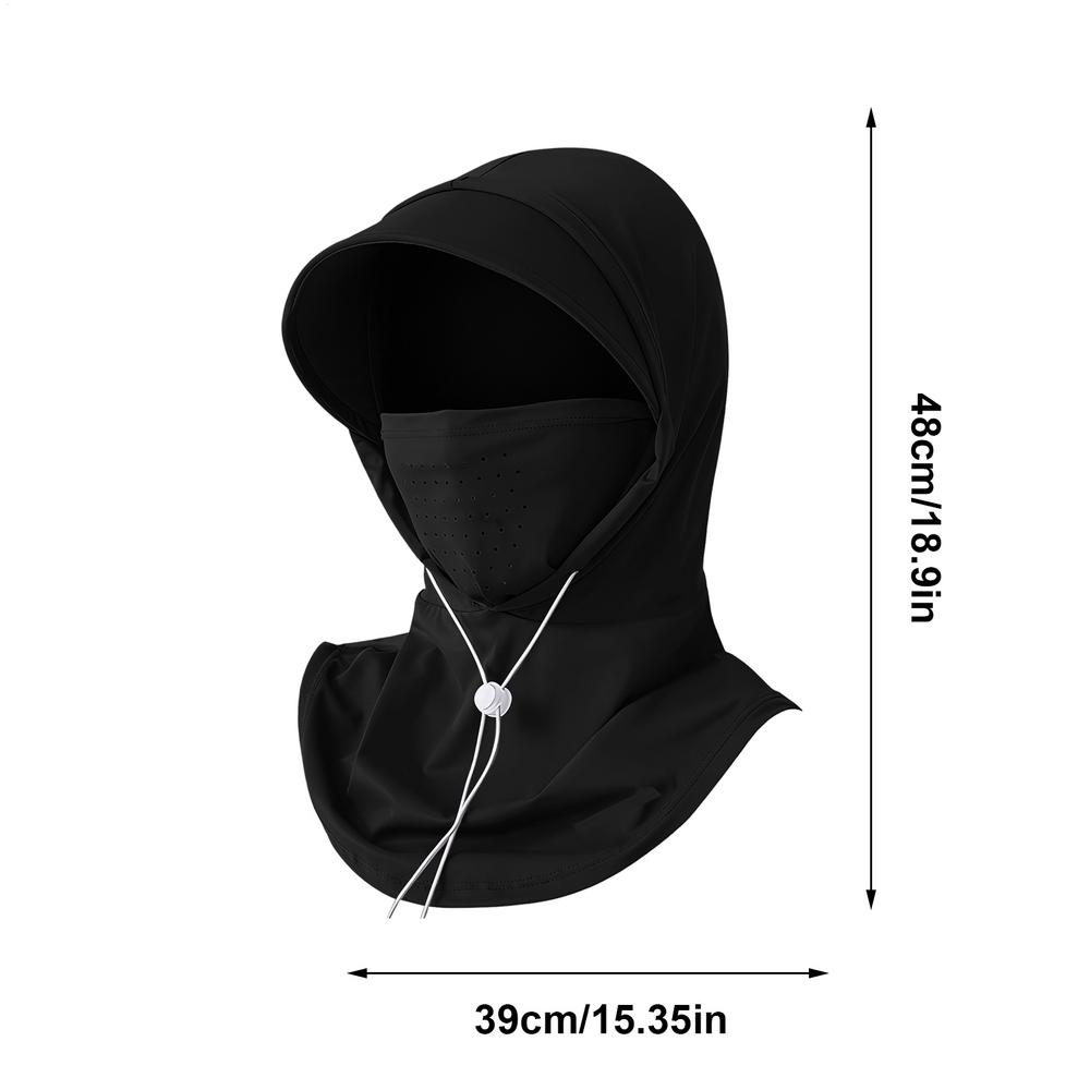 UV Protection Hat Breathable Sun Protection Hat Neck Cover Wide-brimmed Hat Sun Fishing Hat Women s Bucket Hat with Neck Cover чёрный