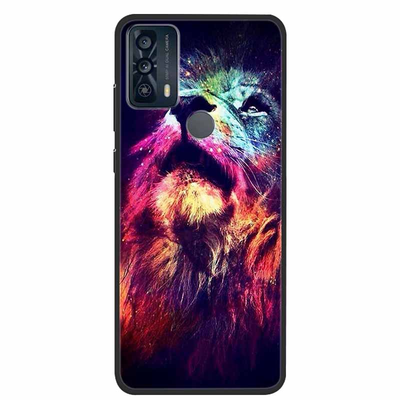 For TCL 20B 6159K Deksel Svart støtfanger Silikon myke telefonvesker For TCL 20B Silicon Coque for TCL20B 20 B TPU Para Capa