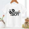 Mamas Boy Letter Kids Tshirt  Euroamerican Fashion Letterprinted Childrens Tshirt for Boys Girls Summer Polyester Fabric
