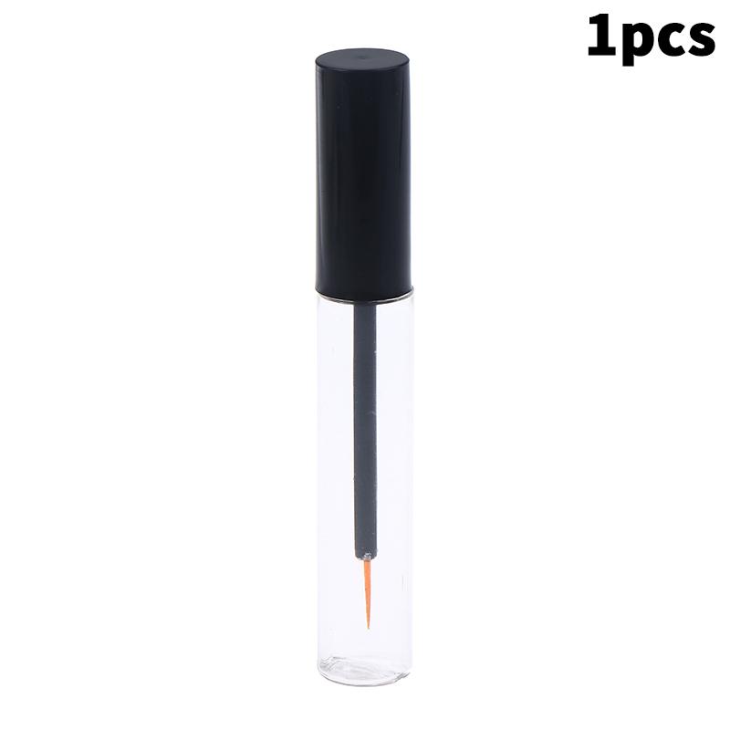 

1/5 шт. 10 мл порожня туба для підводки для очей, флакон для вій, пляшечка для вій, прозора туба-контейнер для макіяжу з тонким жовтим ворсом 1pcs