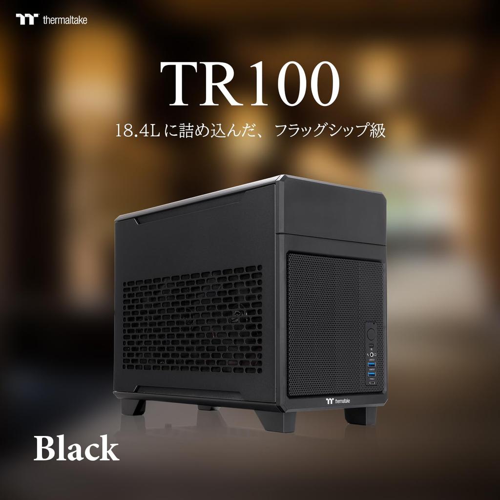 Thermaltake TR100 Black Dual Chamber Mini-ITX PC Case CA-11A-00S1NN-J0 CS9527