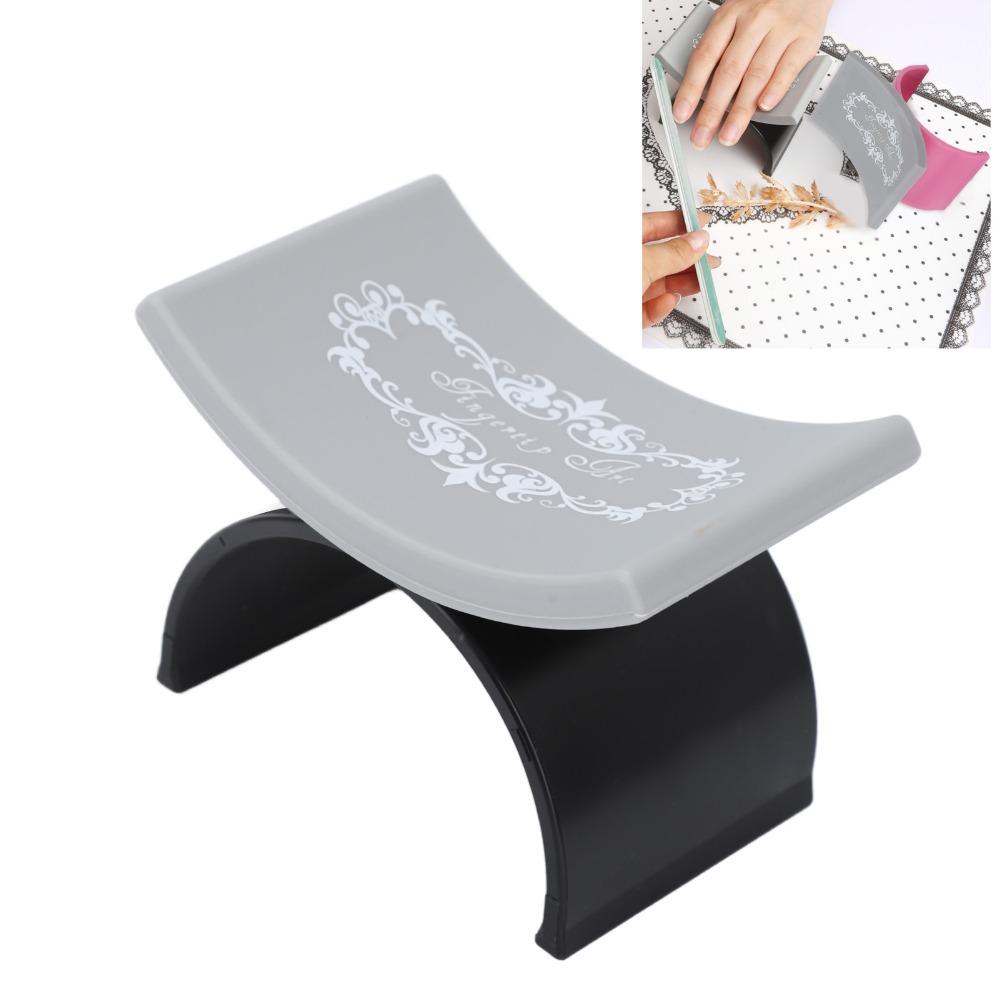 

Soft Silicone U Shaped Hand Pillow Pink or Black Nail Hand Rest Nail Art Accessories чёрный