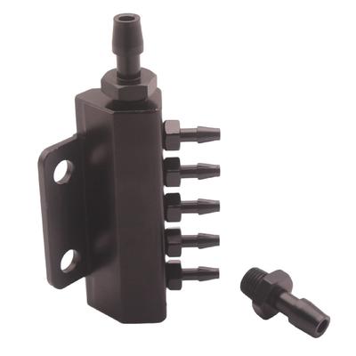NEW 5 Port Car Vacuum Block Intake Manifold Fuel Gas Wastegate Turbo Boost Black