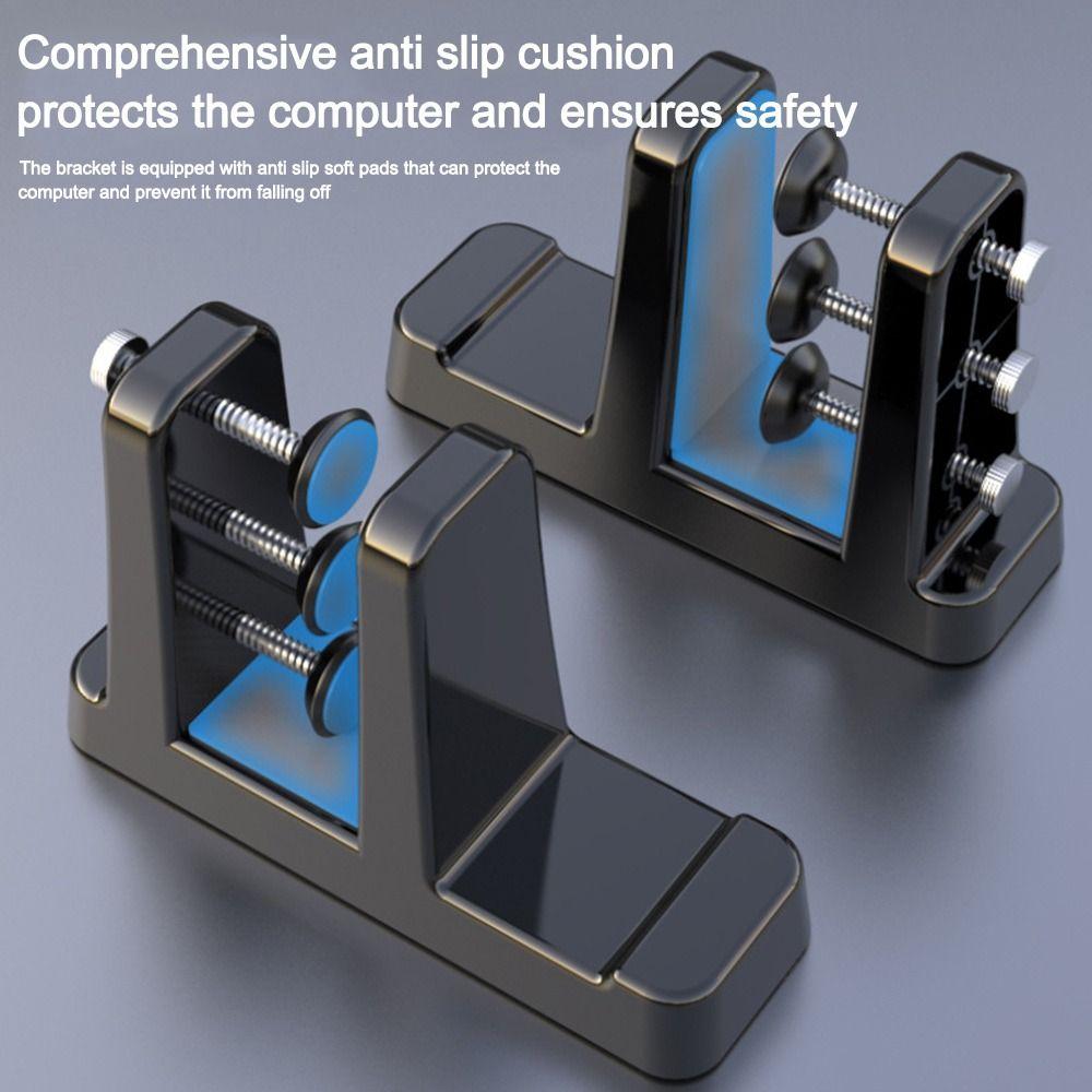 2PCS Durable Vertical Laptop Stand Non-slip Space-Saving Notebook Holder Heat Dissipation Laptop Support Universal