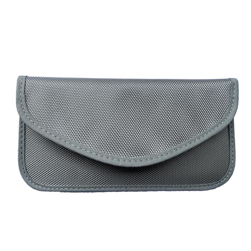

Сумка из ткани Оксфорд с защитой от RFID и радиации для ключей от машины и телефона (6,5 дюймов) Light Gray