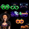 Halloween Party Favors for Kids Funny Eyeglasses Bracelets Pumpkin Keychains Bat Hair Clip Trick or Treat Cosplay Decorations