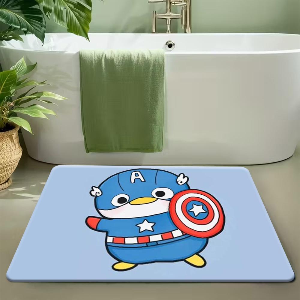 1pc of Marvel Spider- Themed Printed Mat, a Rectangular Rug Made of Machine-Washable Flannel, Suitable As a Decorative Door Ma 40cm x 60cm