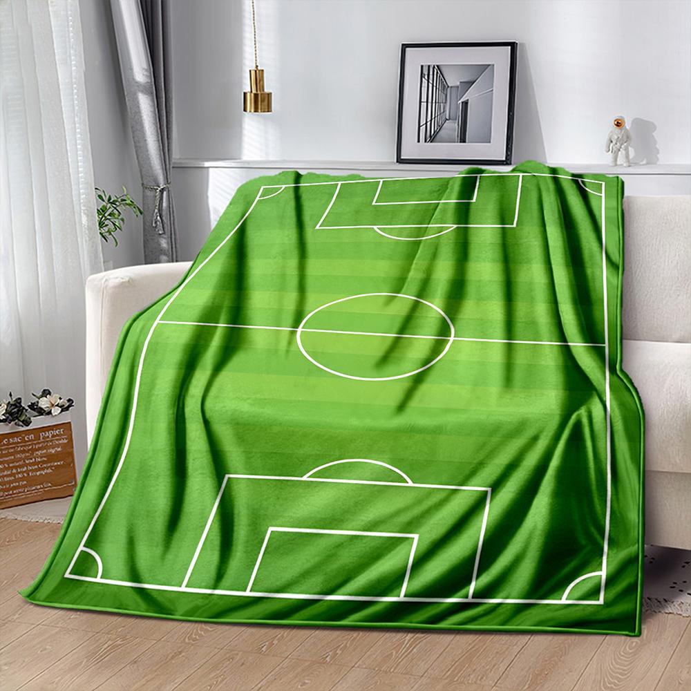 6 Sizes Football Stadium Sports Themed Print Blanket Children's Room Living Room Sofa Personalized Decorative Shawl Blanket Gift
