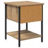 Artisan Oak Nightstand 34 X 35.5 X 45 Cm Particleboard