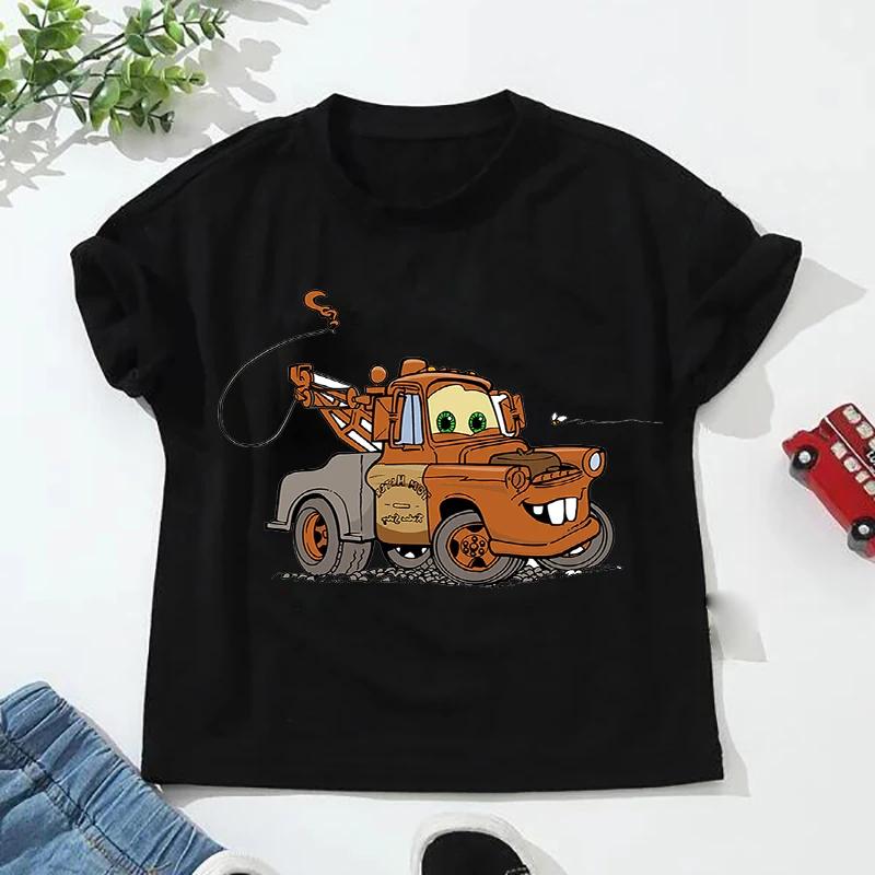 Women T-shirt Disney Car Pixar Lightning McQueen Print Short Sleeve Tshirts Cartoon Summer Short Sleeve T Shirts and Blouses Top