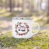 Best Teacher in The World Spanish Printed Mug Creative Coffee Cups Drinks Enamel Cup Vintage Handle Drinkware Gifts for Teacher