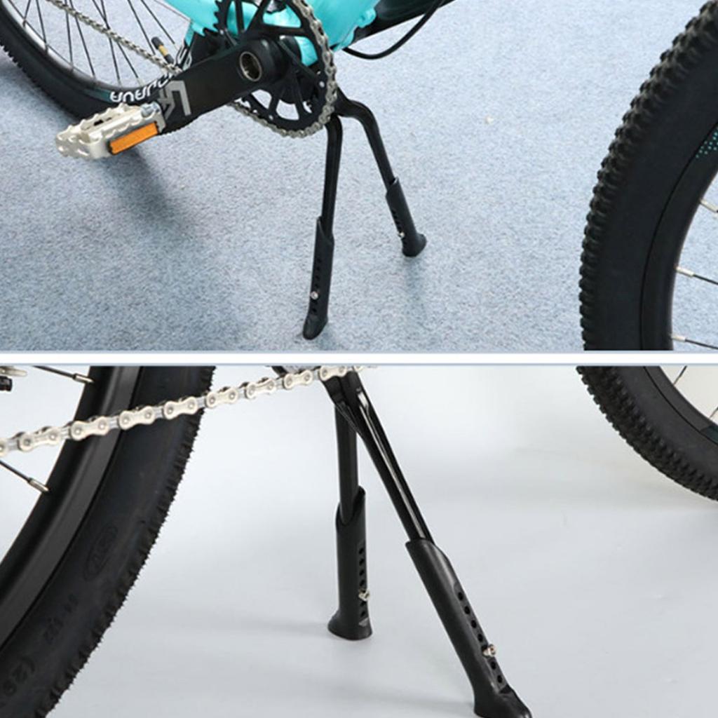 Bicycles Foot Stand for Road Bicycles, Double Leg Bike Kickstand Parking Rack Aluminum Alloy Double Leg Bikes Kickstand