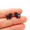 Fashion Ear Jewelry Pet Dog Ear Stud Dachshund Ear Pins Alloy Material for Daily