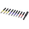 1 Set 10pcs 50mm  Cross Hex Screwdriver Bit W 60mm Screwdriver Bit Holder Plum Blossom Hand Screwdriver Power Accessories