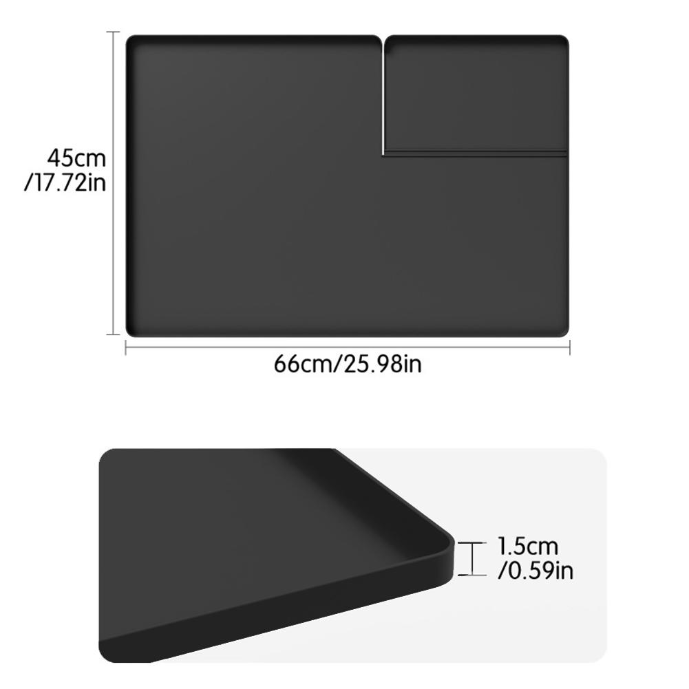 Washer And Dryer Top Protector Mat 66*45cm Silicone Heat-Resistant Waterproof Pet Feeding Mats Coffee Mat, Heat Insulation Pad