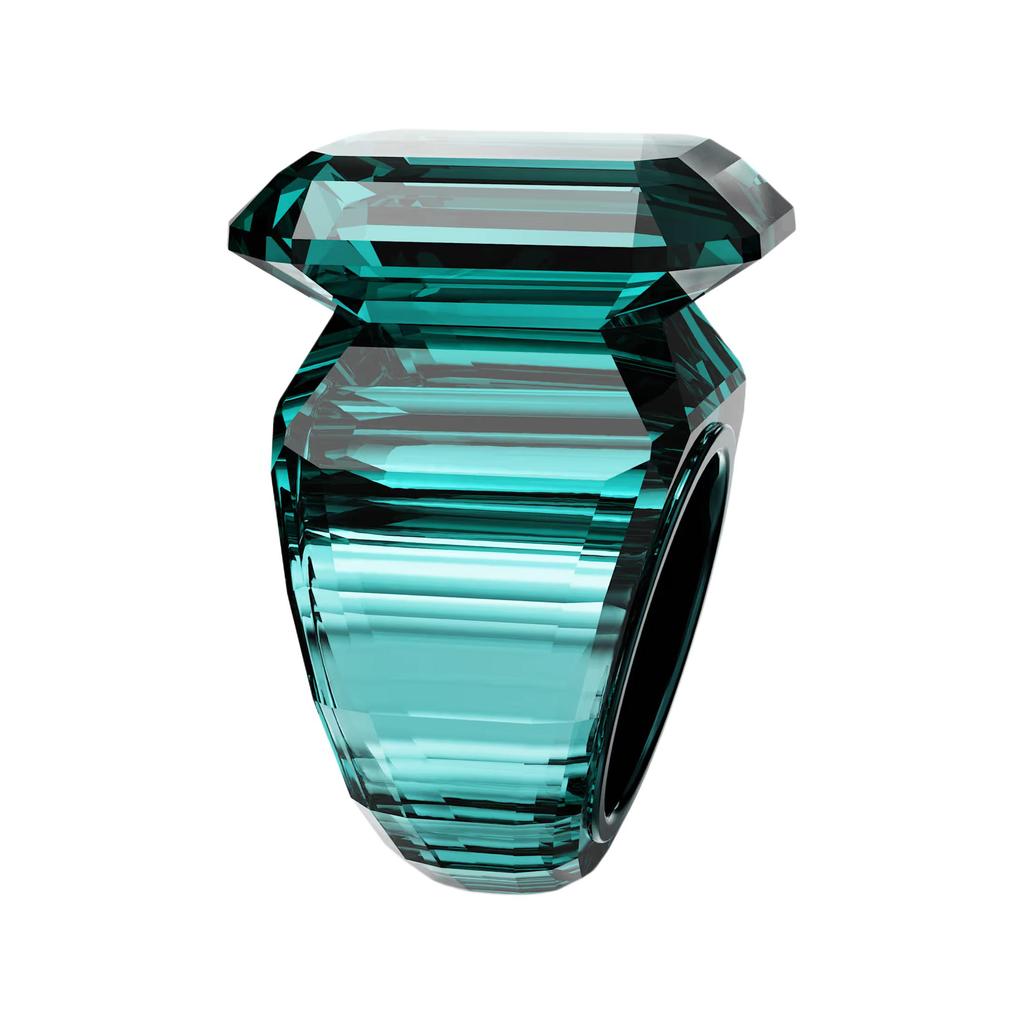 Swarovski Lucent Octagonal Cut Design Crystal Ring Women rings Green 5607345