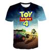 Lebhaftes Toy Story 4 Unisex 3D-Druck Freizeit-T-Shirt für bequeme Sommerkleidung