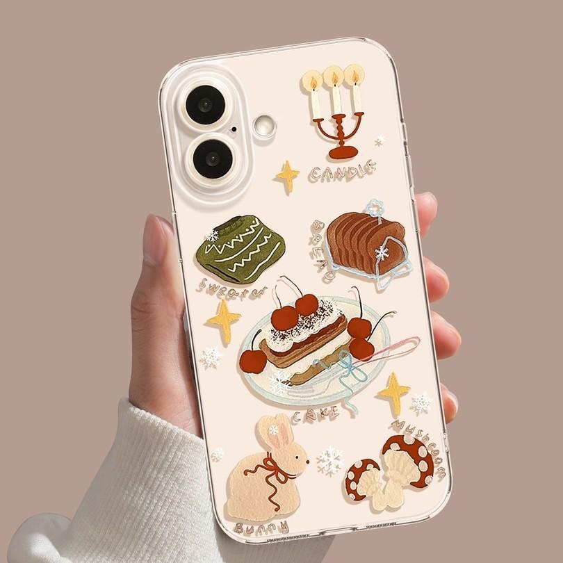 

Cherry Cake for Apple 17 Mobile Phone Case for IPhone16promax Cartoon 15plus New Model 14 All Inclusive For Apple 6
