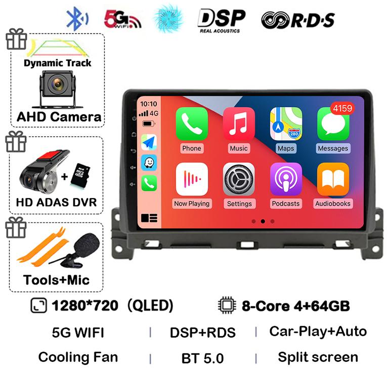 Android 14 Carplay Auto Car Radio For Great Wall Wingle 7 2018 2019 2020 Stereo Video GPS Navigation WIFI Multimedia Player DSP