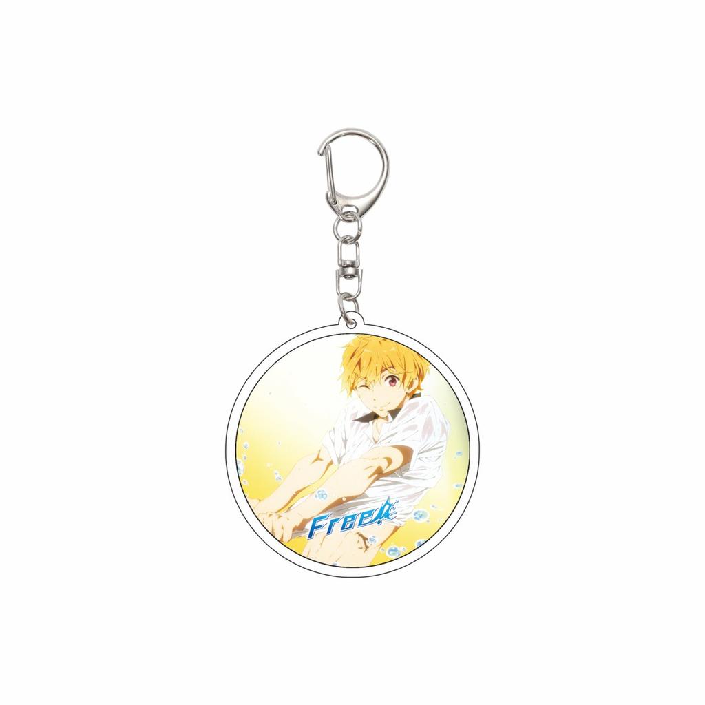 Gifts/55MM Anime Free Keychain Nanase Haruka/Tachibana Makoto/Hazuki Nagisa/Ryugazaki Rei Acrylic Key Chain Christmas Gifts