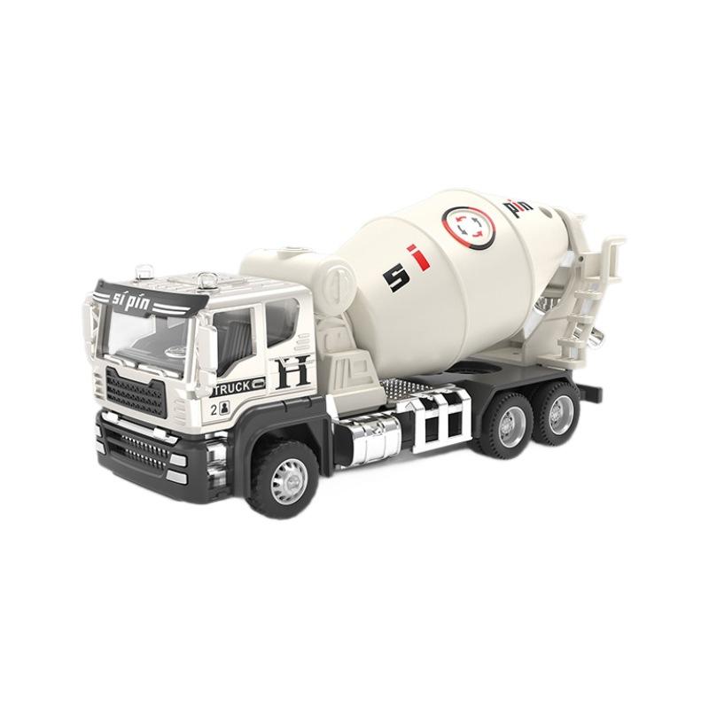 Alloy Mixer Truck Toy Children's Large Concrete Cement Machine Little Boy Tank Truck Engineering Car Model Suit