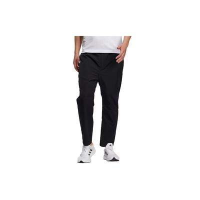 Solid Color Woven Sports Pants Men Bottoms Black H39231