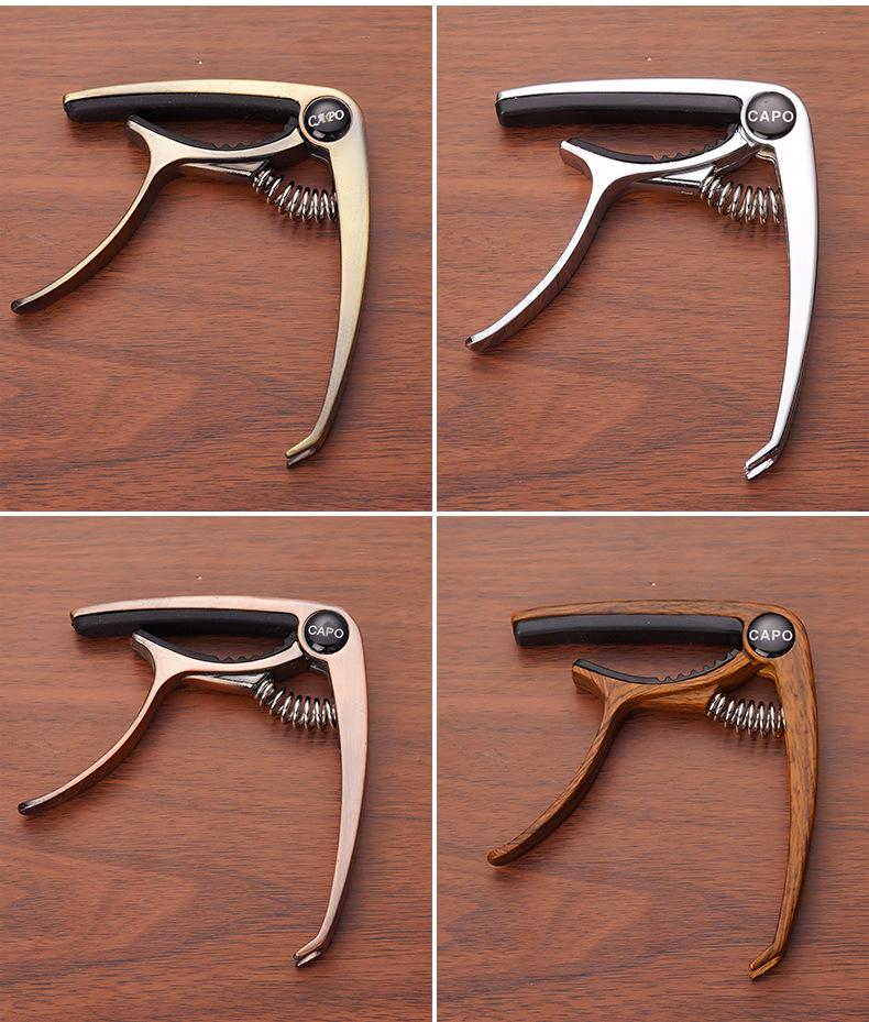 Zinc Alloy Dual-Use Capo for Acoustic & Electric Guitars