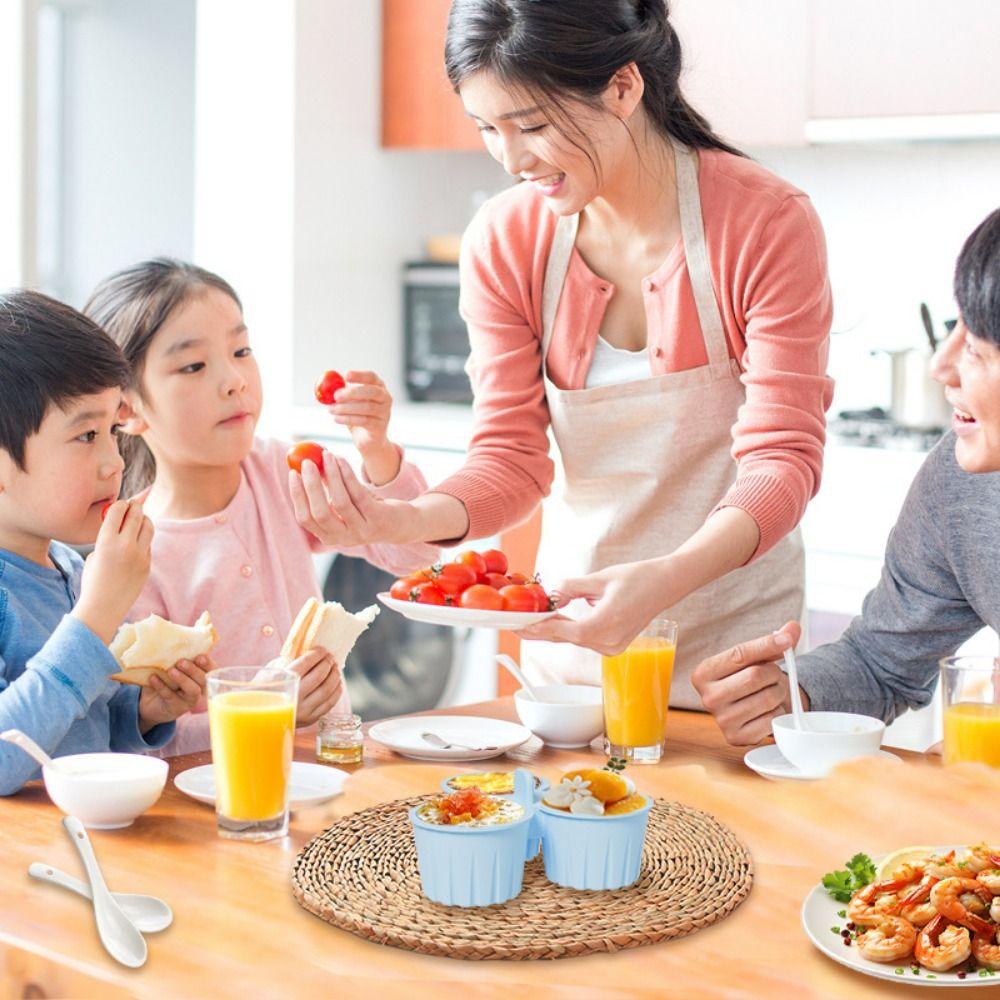 Silicone Steamed Egg Mold Reusable Design Silicone Muffin Pan Air Fryer Egg Mold  Baking Kitchen