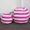 New Striped Children's Toy Storage Bag Quilt Storage Large Capacity Bean Bag Sofa Zipper Canvas Stuffed Animal Chair