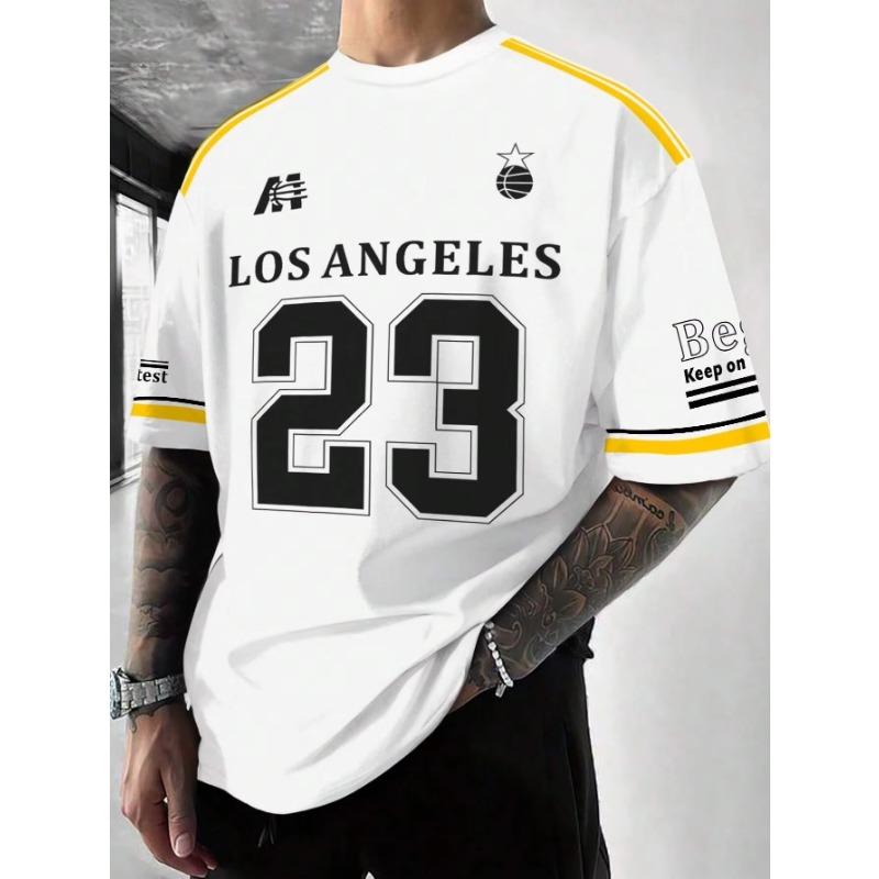 

Футболка с принтом Los Angeles Graphic, спортивная женская футболка с коротким рукавом, унисекс, повседневная одежда, летняя мужская гоночная футболка 5XL