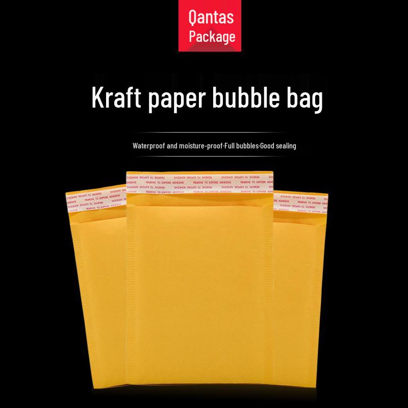 Yellow Kraft Bubble Mailer: Waterproof Padded Shipping Envelope for Clothing NPZ9X15 - Box of 780