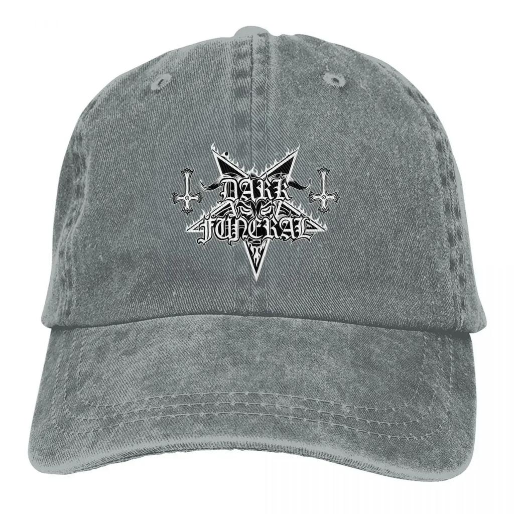 DARK FUNERAL Baseballkappe mit Baphomet-Logo, modische Trucker-Mütze für den Sommer, Herren, Erwachsene, Jagd- und Camping-Design