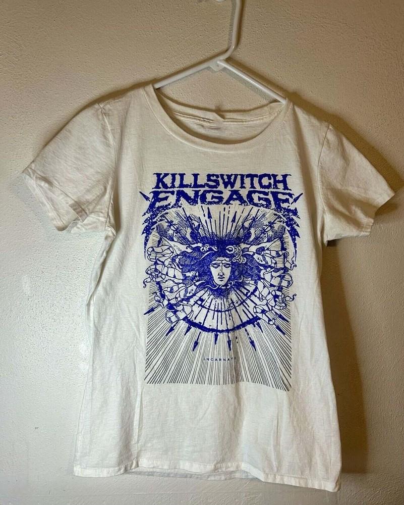Killswitch Engage Группа Белый 100% Хлопок S-5XL 1 сторона BL523 Унисекс Футболка S