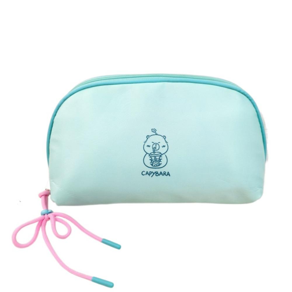 Color Blocking Cute Cosmetic Bag Large Capacity Travel Makeup Storage Bag  Shopping