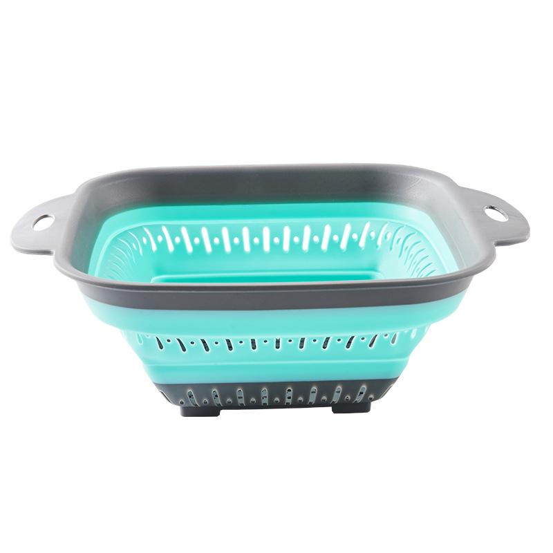 Multifunctional Silicone Folding Drain Basket for Vegetables & Fruits