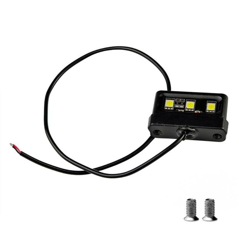 Shockproof License Lamp Bright LED Lighting Waterproof Housing Universal Easy Setups for Motorcycle Electric Vehicle