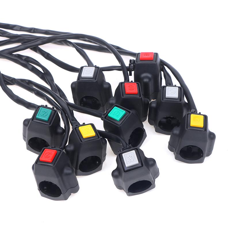 Durable Atv Motorcycle Dual Sport Quad Start Horn Kill Off Stop Switch Button Motorbike Accessories Control Handle Switches
