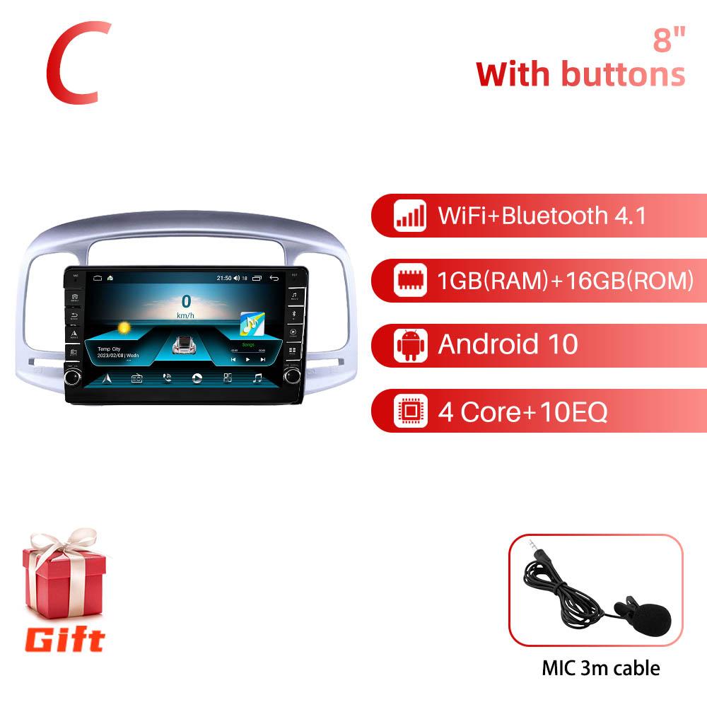 2 Din Car Multimedia Player for Hyundai Accent 2006-2011 Screen Android Radio Stereo GPS Navigation Head Unit Autoradio Carplay