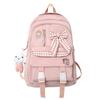 Spring New Ins Style Soft Girl Cute Girl Backpack College Students' Lightweight Checked Backpack