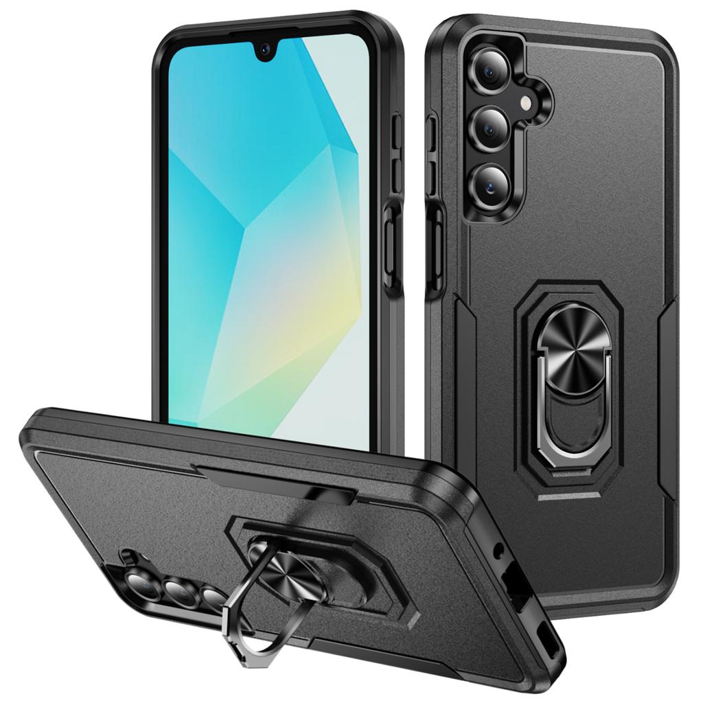 For Samsung Galaxy A16 5G/4G Case Military Grade Ring Kickstand PC+TPU Phone Cover