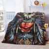 Indian Hunter Indigenous Culture Blanket Light Comfortable Flannel Blanket Quilt Bedspread Home Gift