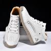 Plus Size Split Leather Shoes Men Vintage Hand Stitching Soft Business Casual Ankle Boots
