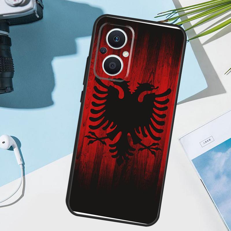 Albania Flag Eagle Cover For OPPO Reno 14 F 13 12 11 10 Pro 11F 12F 13F 7 8 Lite OPPO Find X9 X8 X6 X5 Pro Case
