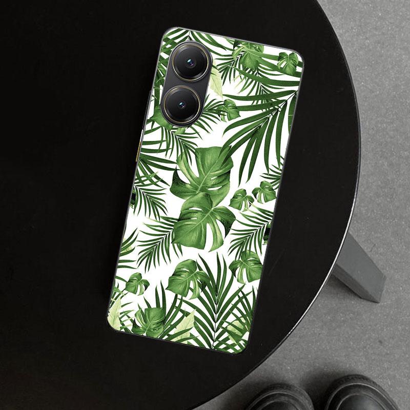 Summer Tropical Plants Green Leaf Phone Case Cover for Xiaomi Poco X6 X5 X7 Pro F7 Ultra Redmi 15C 15 13C 13 12C 12 10C 10 10A 9