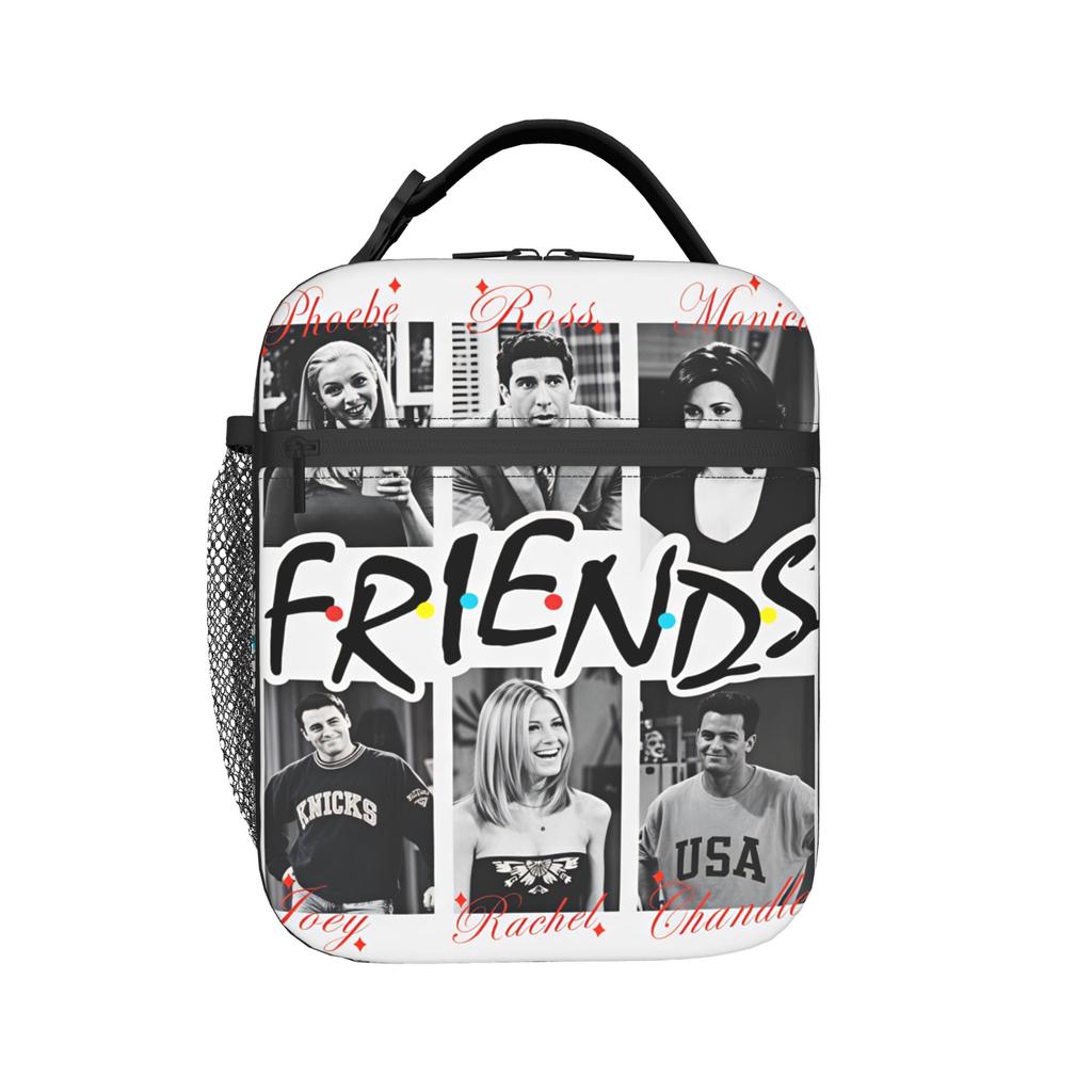 Friends TV Show Lunch Bag For Women Print Lunch Box Cute Office Cooler Bag Convenient Oxford Tote Food Bags