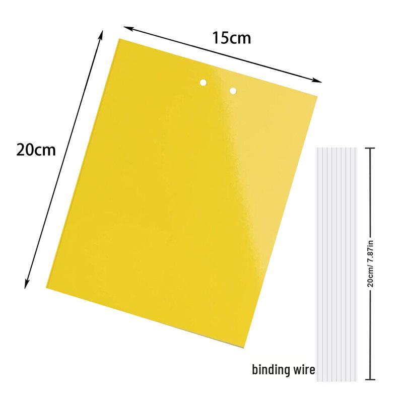 Yellow Double-Sided Sticky Trap - Insect Lure for Garden, Potted Plants, Greenhouse, Orchard Pest Control