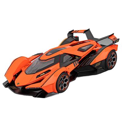 1/18 Lamborghini Vision Gran Turismo V12 GT Car Interior Ornament Miniature Diecast Alloy Vehicle Trendy Accessory Collectibles