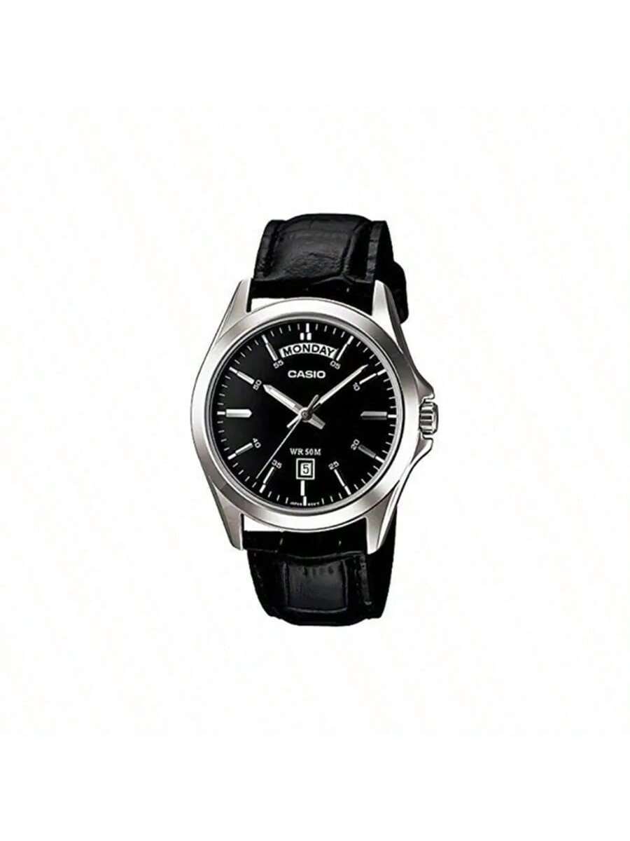 

**Серия CASIO STANDARD** Простые, Модные, Деловые Классические Часы Стрелки, Отображение Дня Недели и Даты, Водонепроницаемые Кварцевые Мужские Часы, Циферблат,. MTP-1370L чёрный