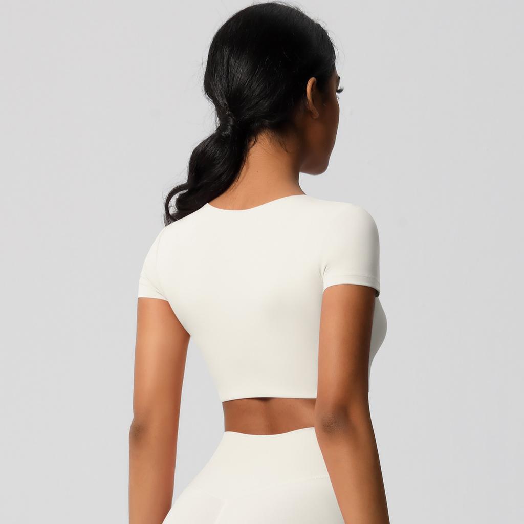 Women High Quality Sport T-Shirts Short-sleeve And with Chest Pads Compressed Quick-dry Super Elastic Suitable For Running Fitness Training Yoga