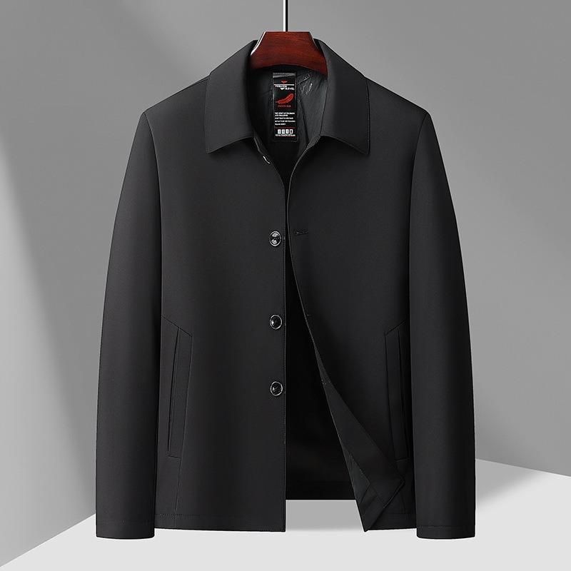 Spring and Autumn Executive Jacket Men's Old and New Single-breasted Business Casual Lapel Jacket